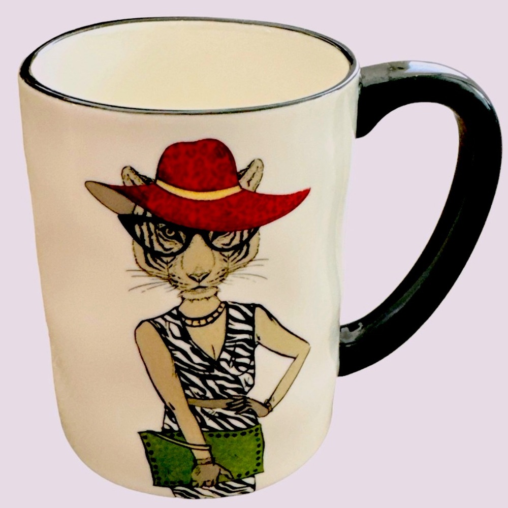 Graphic 17.5 oz Coffee Mug - Tiger Lady